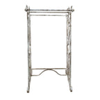 Handdoekenrek 48x36x89 cm Wit Grijs Metaal Handdoekhouder