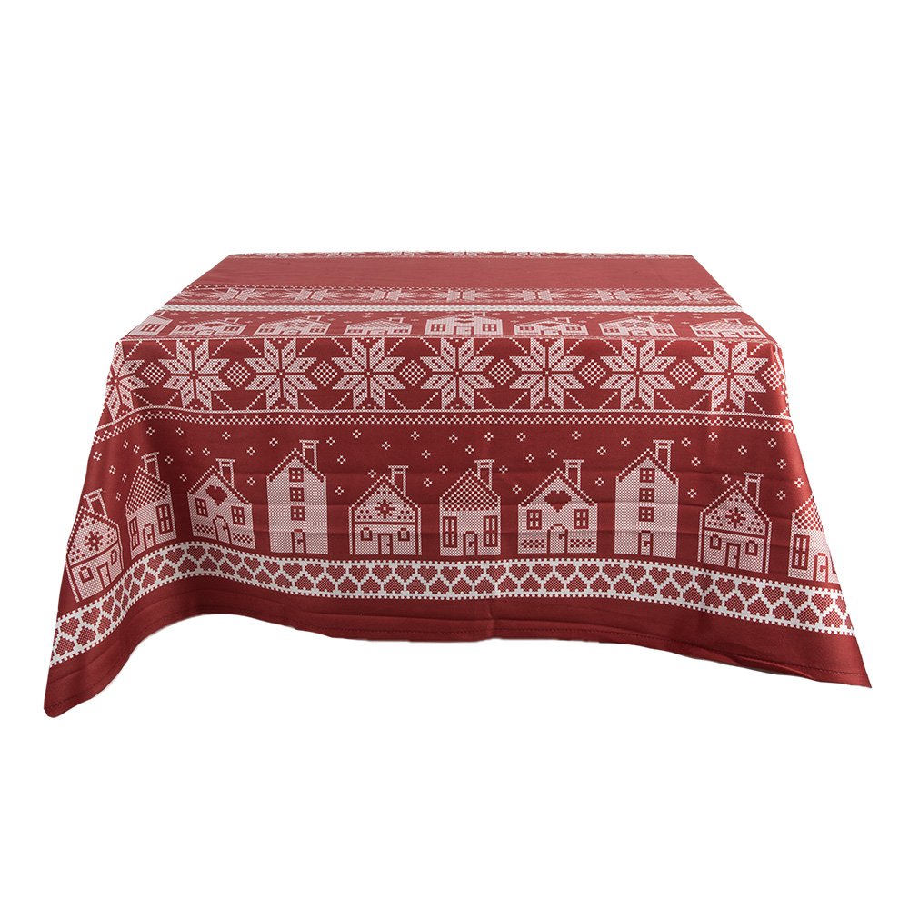 Tafelkleed 140x220 cm Rood Polyester