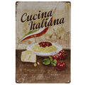 Italiaanse Keuken Retro Wandbord 30x20