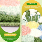 Happy superzachte antislip microvezelmat 2000 gsm (40x60 cm), 1 verpakking | Absorberend bad, keuken, deurvloermat