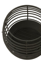 J-Line vuurschaal Rond Rinds - ijzer - zwart - S