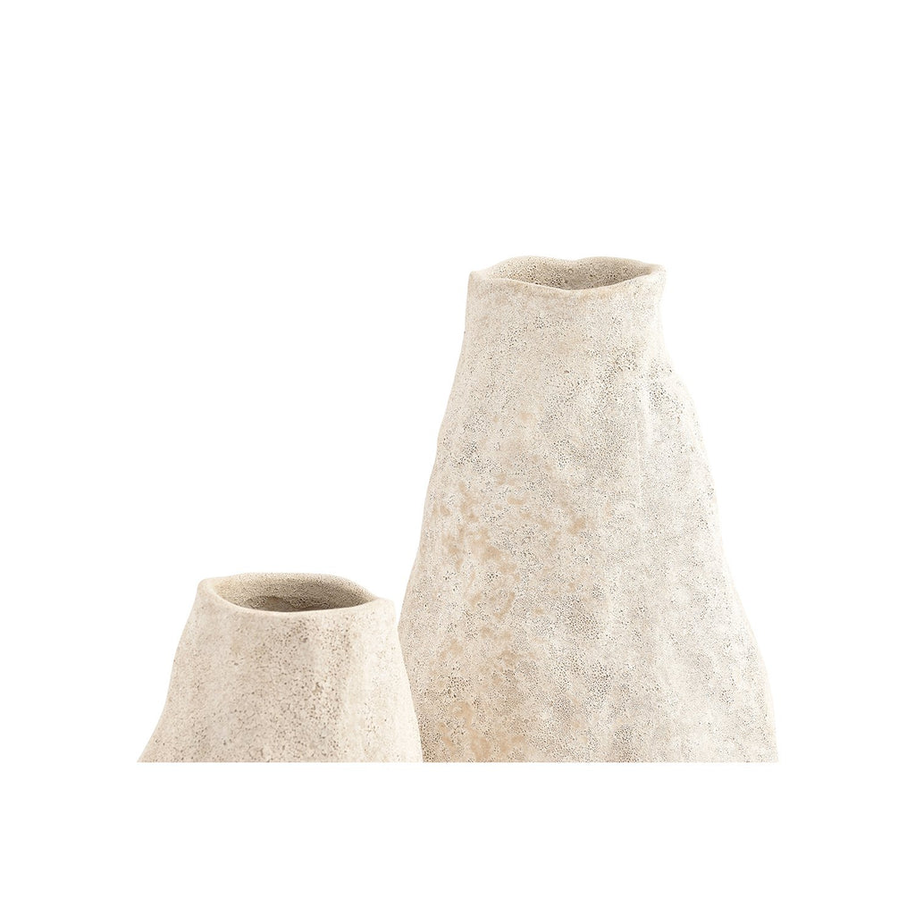 Vaas 14,5xH22cm beige Cave