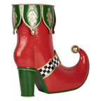 Kerstdecoratie Beeld Laars 41x16x39 cm Rood Metaal