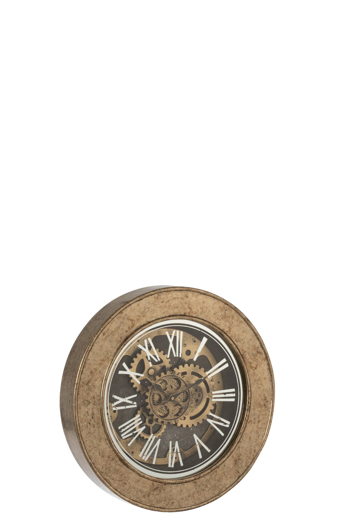 J-Line klok Binnenwerk - hout - goud - Ø 50 cm