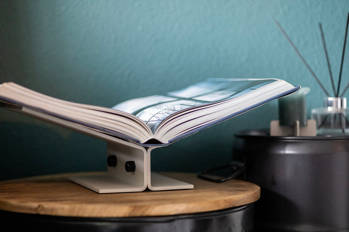 Y-Bookstand - recht hoog - poedercoat
