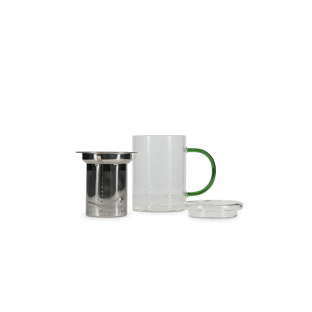 Theemok 43cl met filter en deksel groen Liv