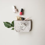 Make up tas hart beige 15cm