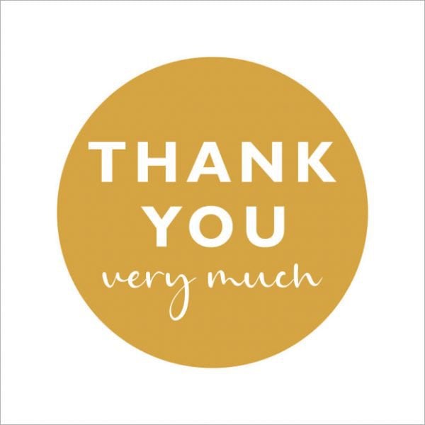 Wenskaart - Thank you very much