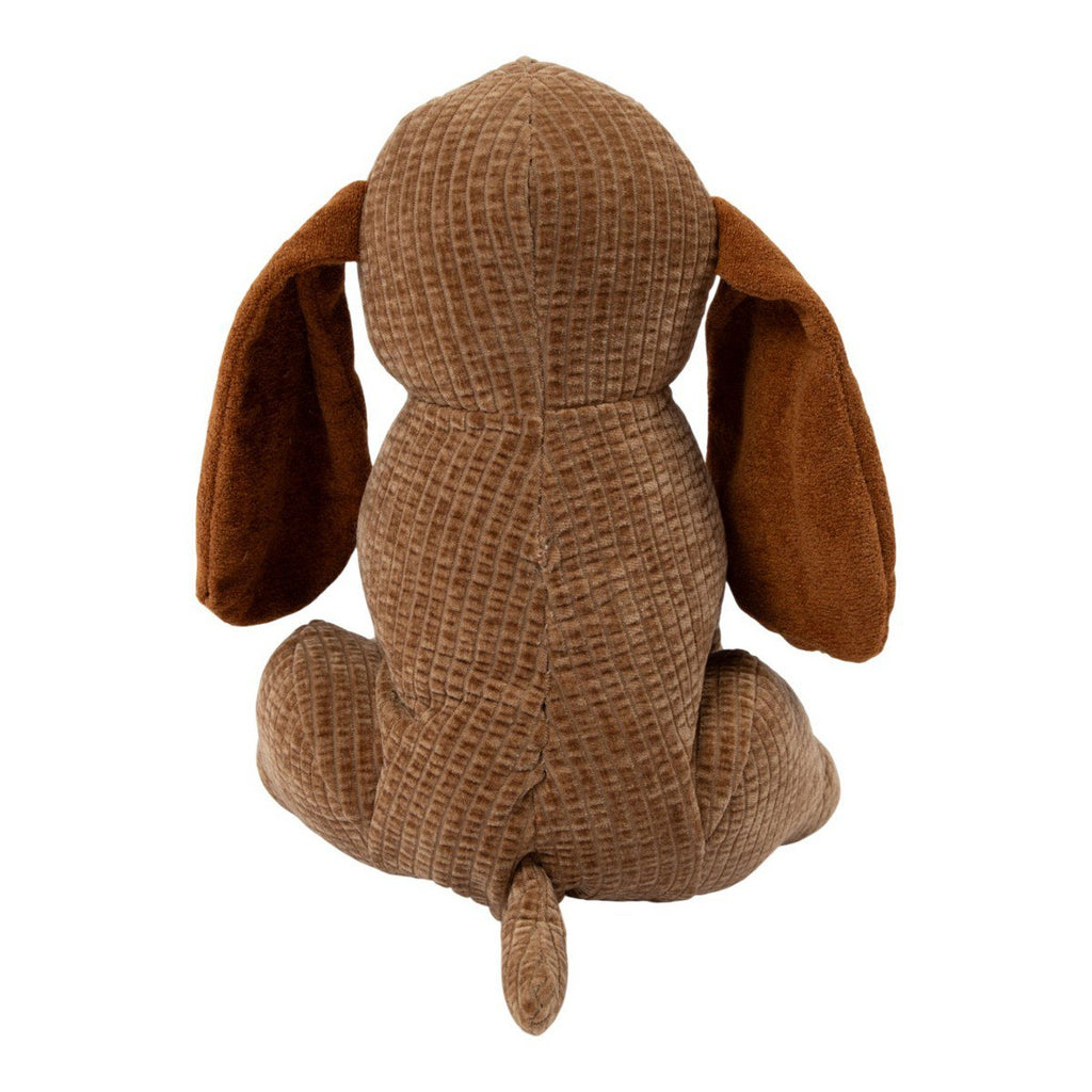 Deurstopper hond quilted bruin 20x17x27cm
