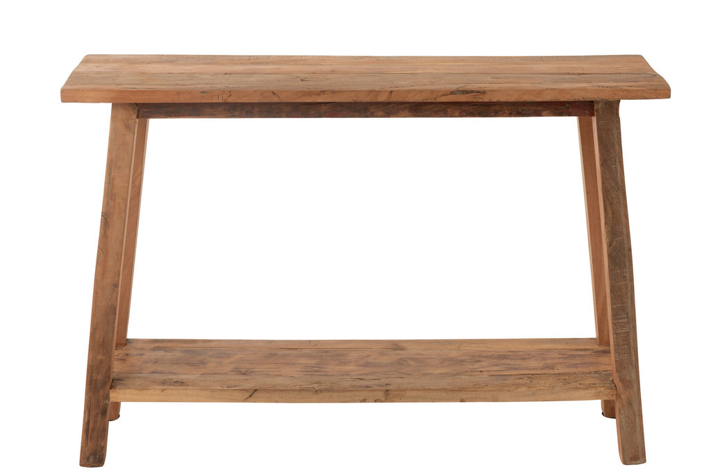 J-Line Console Vierkant Gerecycleerd Hout Naturel