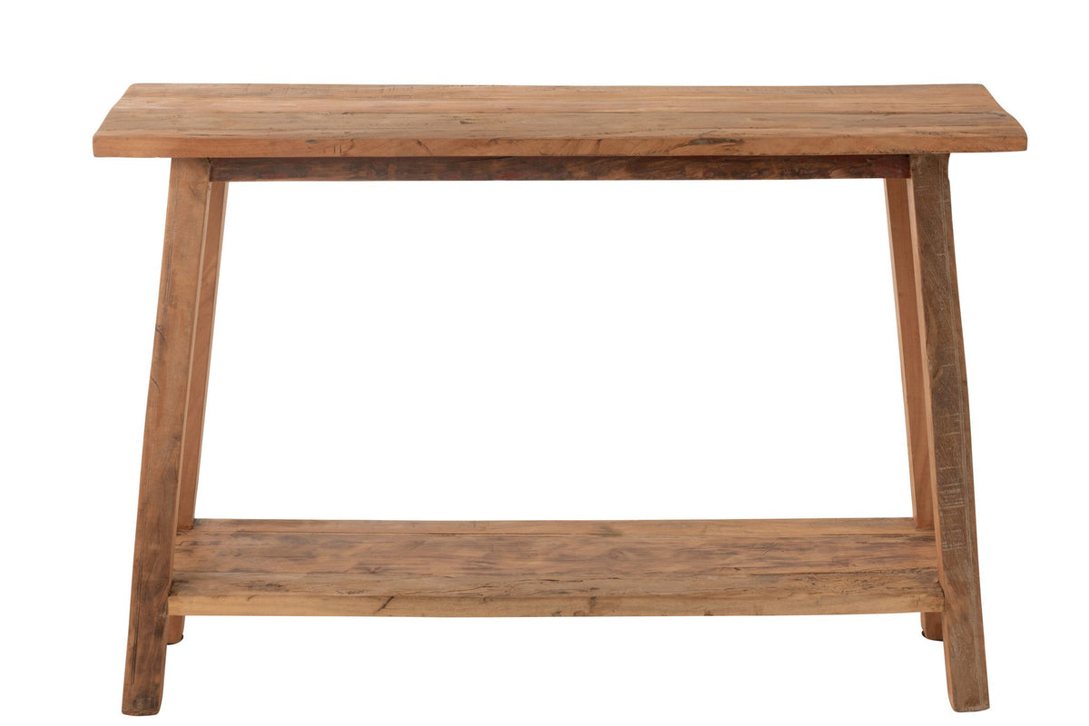 J-Line Console Vierkant Gerecycleerd Hout Naturel