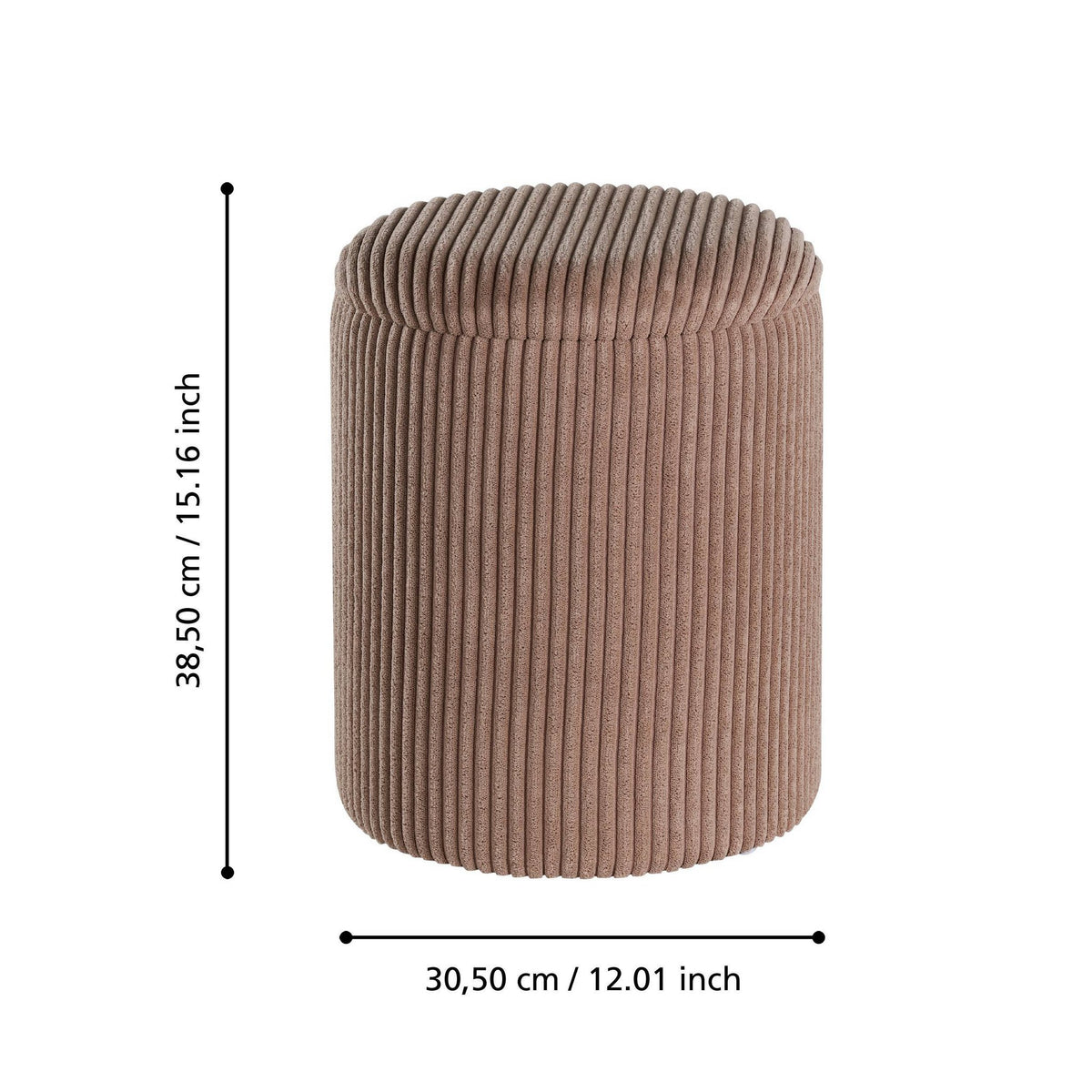Hocker Vavatenina Bruin 35x45 cm