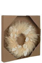 J-Line decoratie Krans Planten/Bladeren - naturel - large