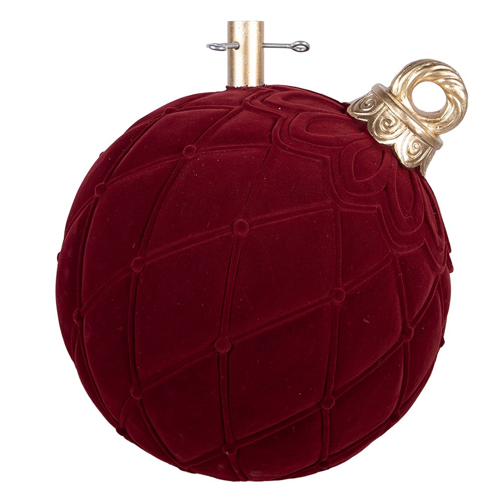 Kerstboom Standaard Kerstbal 42x40x43 cm Rood Keramisch materiaal