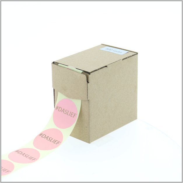 Das lief - - wensetiket - rol van 500 stuks