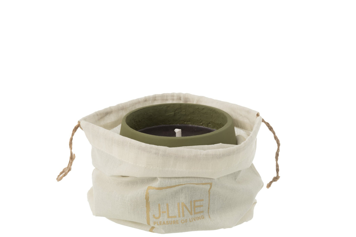 J-Line Buitenkaars Cyra Cement Groen Small 18U