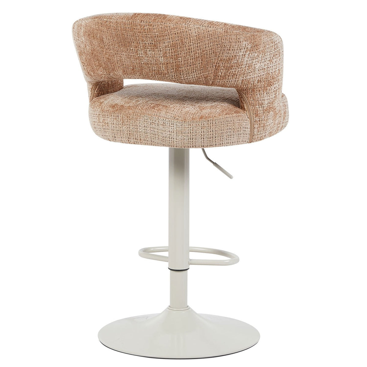 Barkruk Vince Brown - Beige onderstel