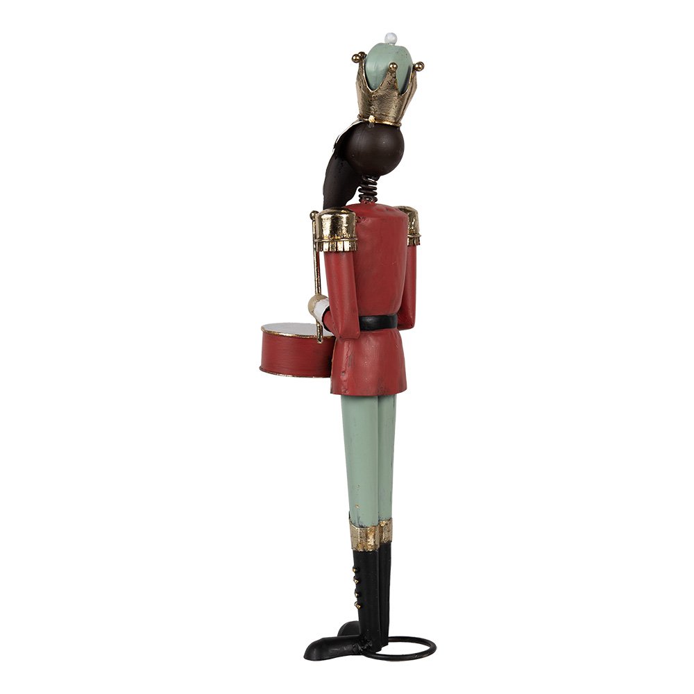 Kerstdecoratie Notenkraker 37 cm Rood Groen Metaal