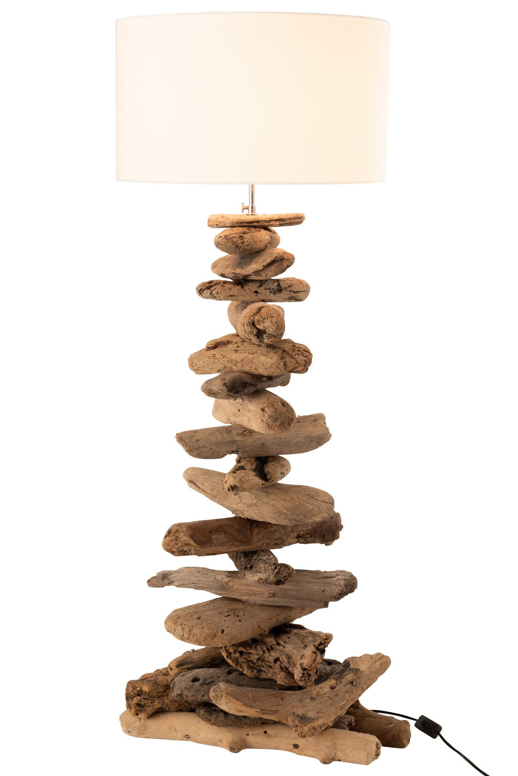J-Line vloerlamp - hout - naturel/beige - medium