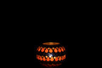 J-Line Teelicht Houder Mozaiek Druppel Glas Oranje/Blauw Small