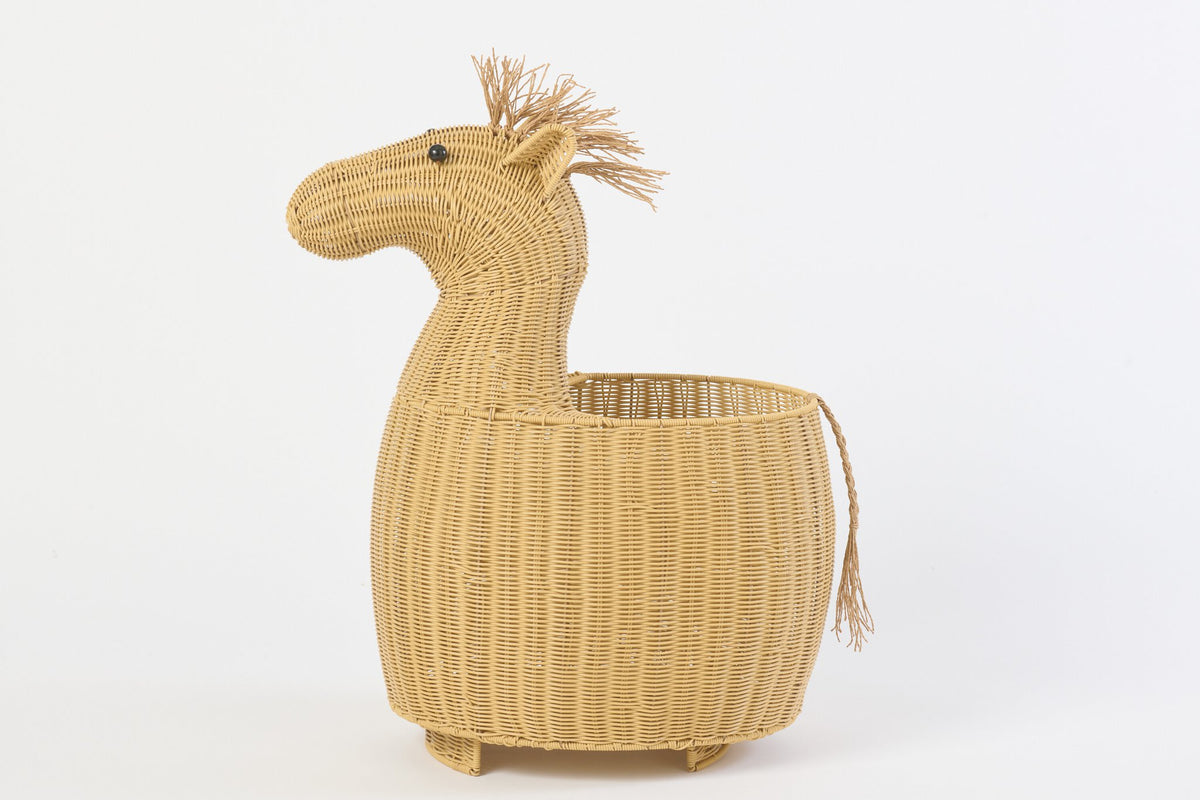 J-Line mand Paard - kunststof - naturel
