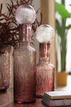 J-Line Fles - glas - bordeaux - large