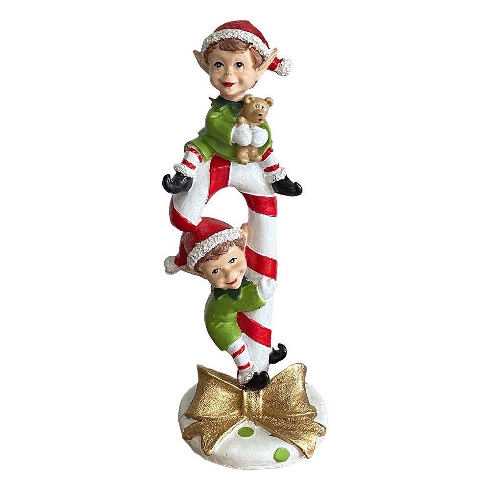 Decoratie Elf Wit Kunststof