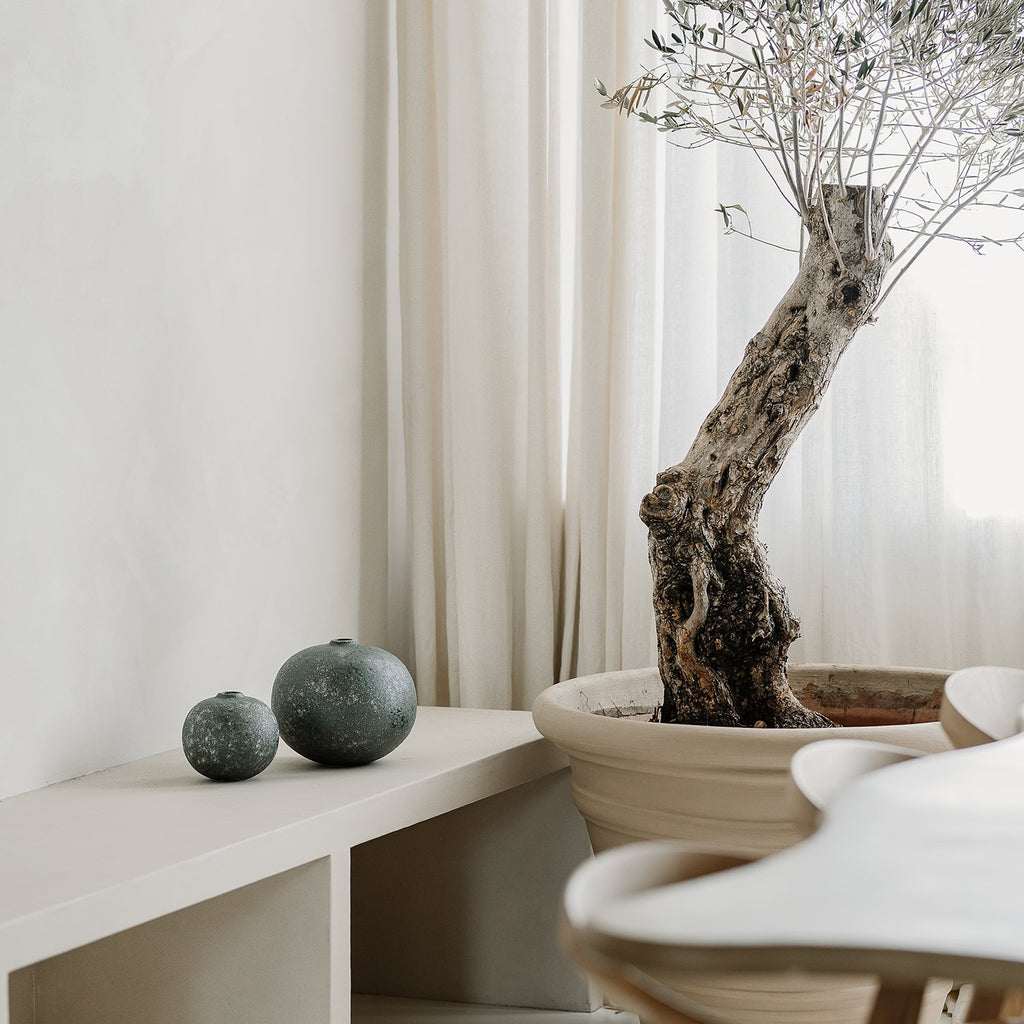 Vaas 23xH20cm groen Bullet