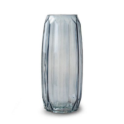 Vaas 'chase' blauw h27 d12 cm