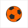 Etiketten – Voetbal – oranje-zwart – 250 stuks