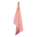 Theedoek 50x70 cm Rood Wit Katoen Ruit Keukenhanddoek