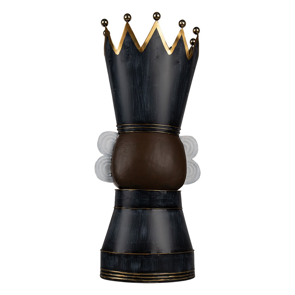 Kerstdecoratie Notenkraker 68 cm Grijs Metaal