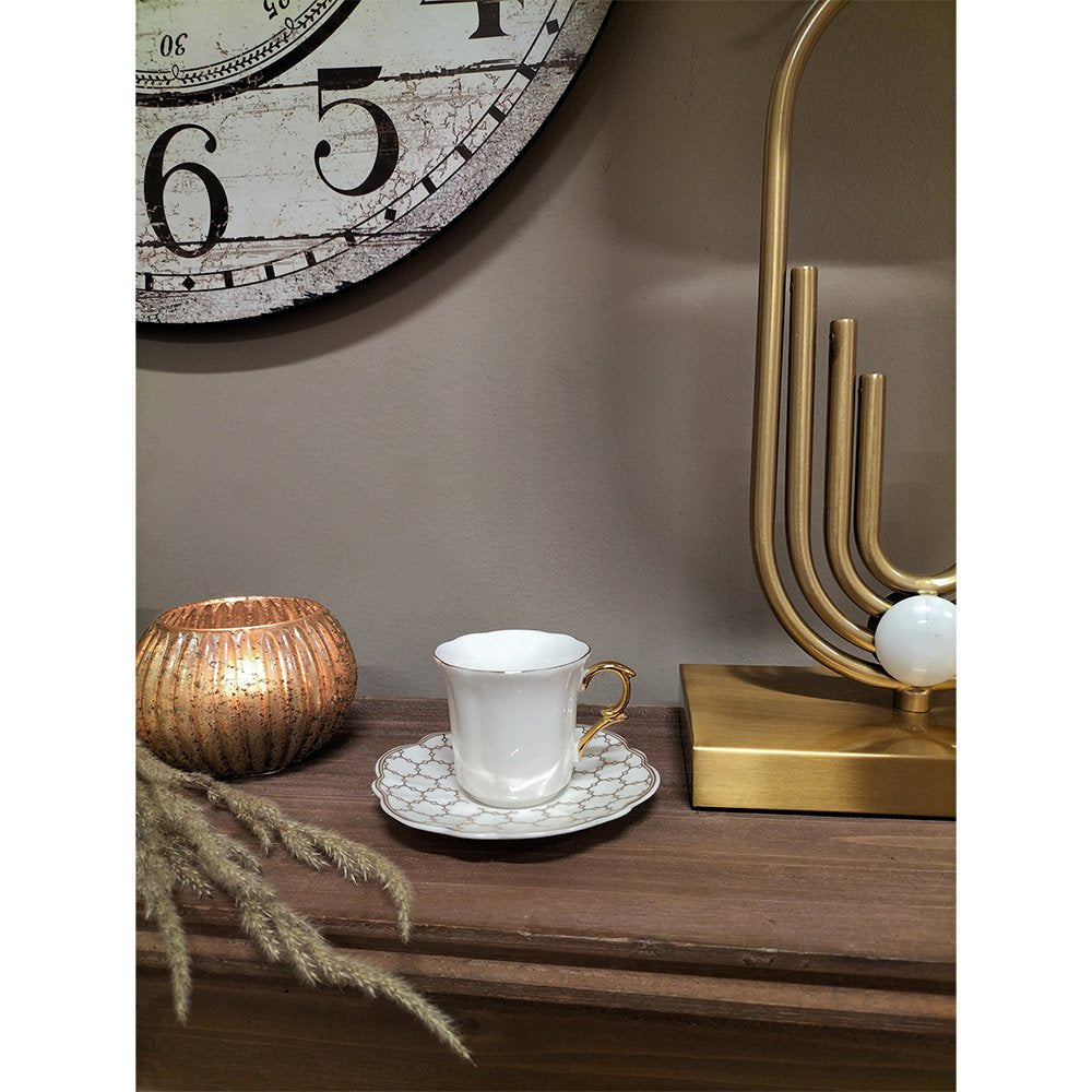 Kop en schotel 8x6x6 / Ø 12x1 cm / 95 ml