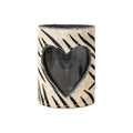 *windlicht koe hart zebra 15cm*