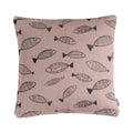Fishes kussen Taupe zwart 45x45cm