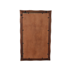 Faux bamboe spiegel bruin