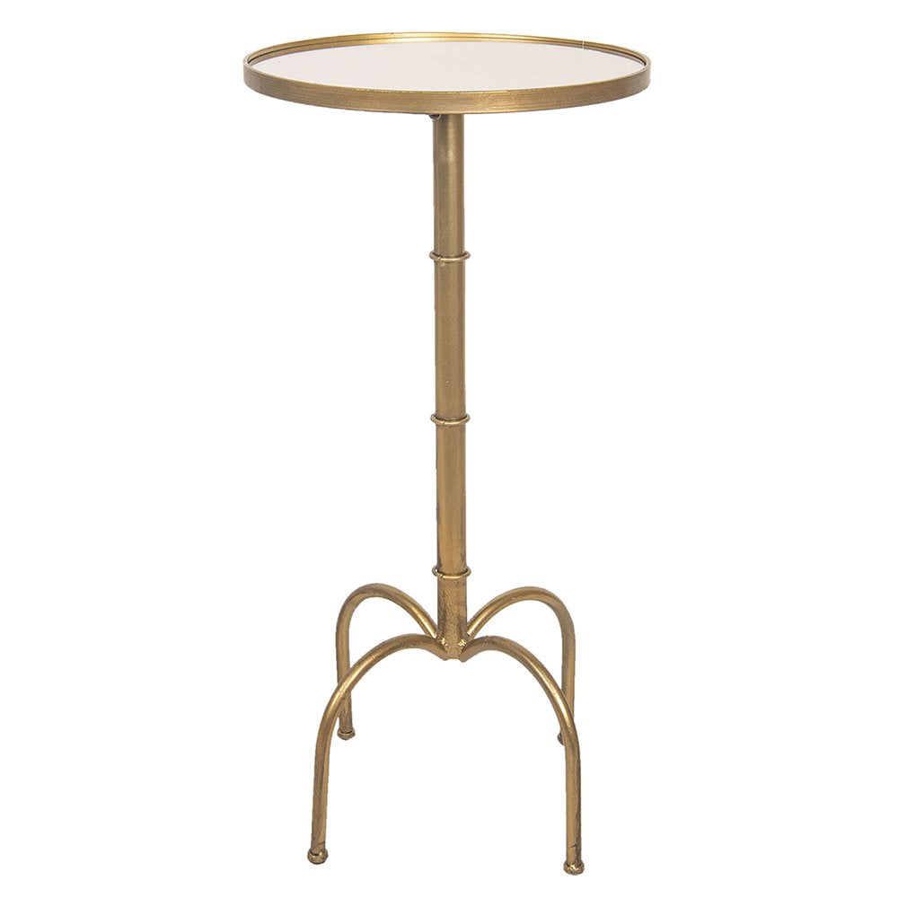 Bijzettafel Ø 40x81 cm Goudkleurig Metaal