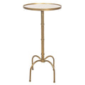 Bijzettafel Ø 40x81 cm Goudkleurig Metaal