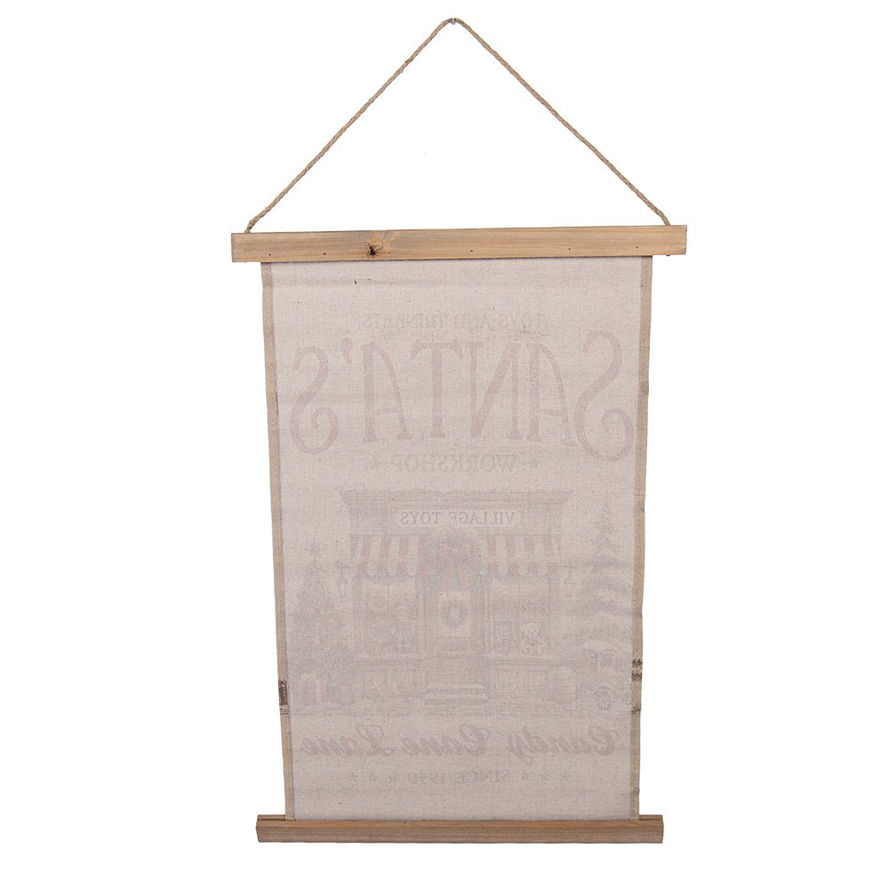 Wandkleed 40x2x60 cm Beige Textiel