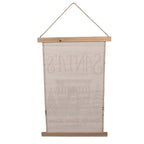 Wandkleed 40x2x60 cm Beige Textiel