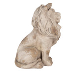 Decoratie Beeld Leeuw 31x20x41 cm Beige Keramiek