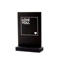 Decoplaatje - Love you - met houder