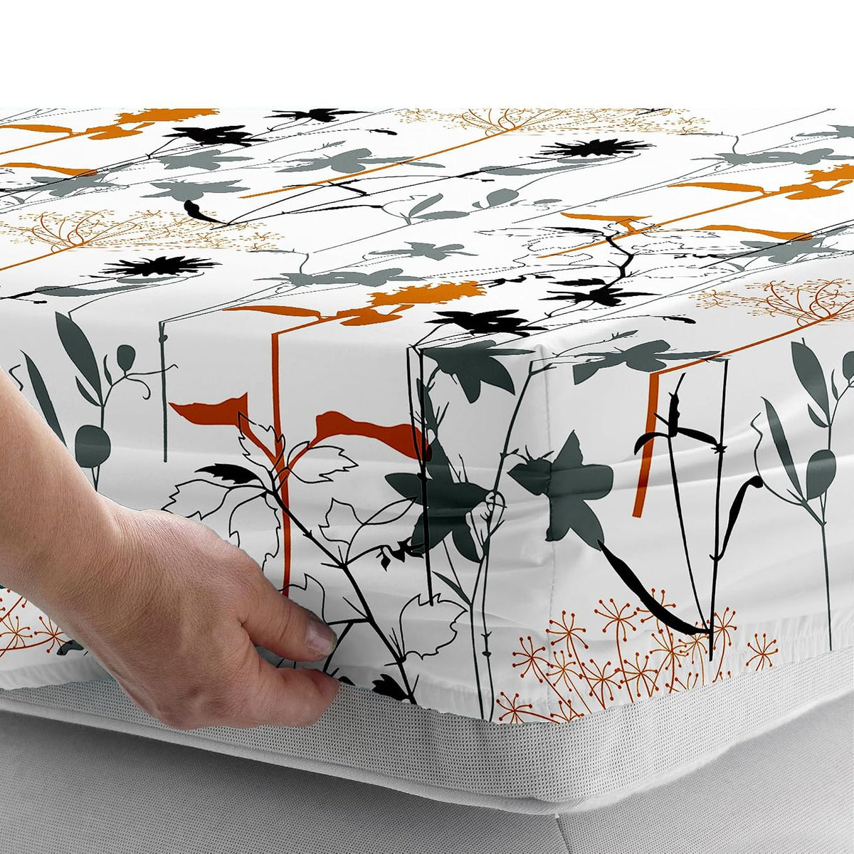Laken | Luchtkatoen Getailleerd Duurzaam | Kingsize, 182 x 198 cm, wit, set van 3