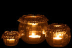 J-Line kaarshouder Volve - metaal/glas - goud/brons - large