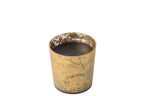 J-Line geurkaars M-Chic - Oud & Amber - glas - goud/zwart - M - 80U