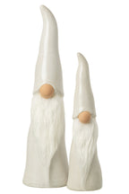 J-Line figuur Kabouter Hoed - porselein - grijs - L