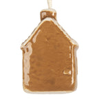 Kersthanger Huis 4x4x7 cm Bruin Keramiek