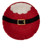 Decoratie schaal Ø 18x4 cm Rood Vilt Kerstman