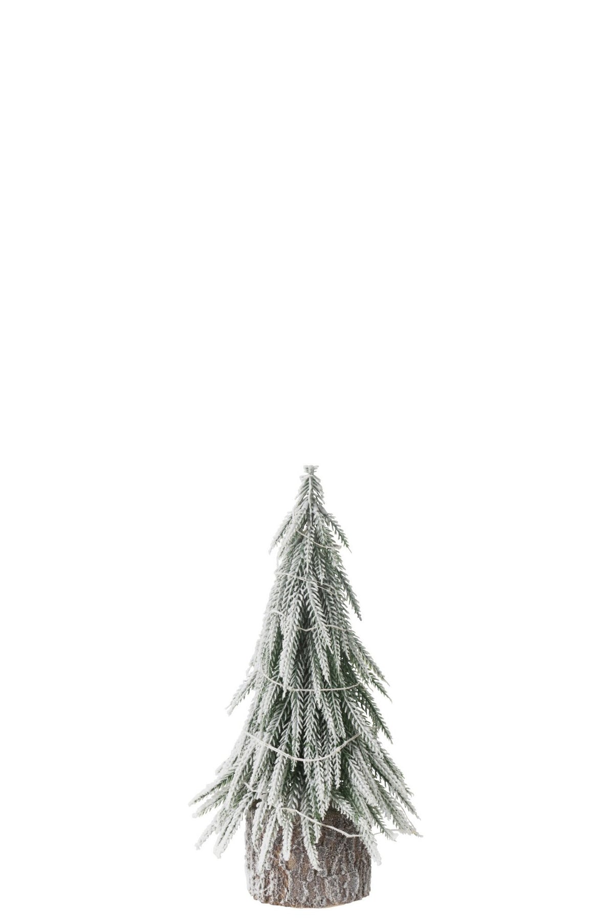 J-Line Kerstboom A+Led Kunststof Sneeuw Groen Small