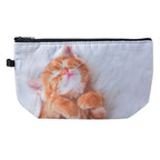 Toilettas Dames 22x13x18 cm Grijs Polyester Kat
